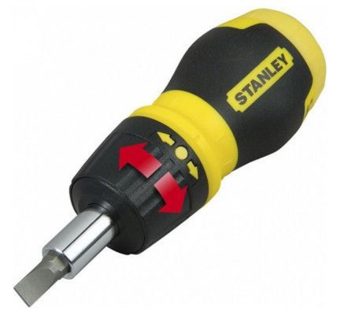 Stanley Набір викруток Stanley Multibit Stubby, реверсивна, з 6 змінними бітами (0-66-358)