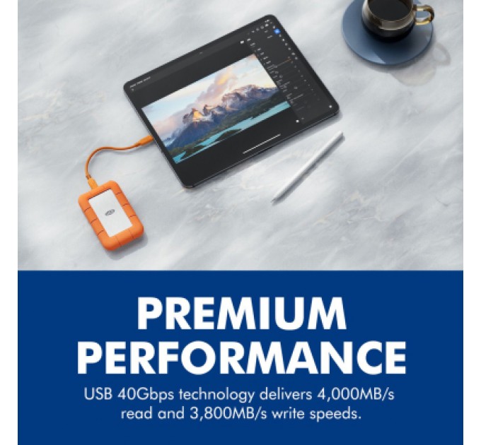 LaCie Накопичувач SSD USB Type-C 4TB Rugged LaCie (STND4000400)