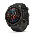 Garmin Смарт-годинник Garmin Fenix 8 47mm AMOLED Sapphire Carbon Gray DLC Titanium with Black Silicone (010-02904-29)