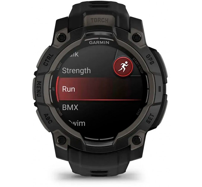 Garmin Смарт-годинник Garmin Instinct 3 45mm AMOLED Black with Black Silicone Band (010-02936-40)