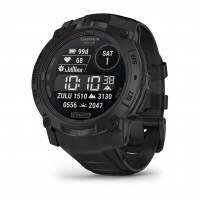 Смарт-годинник Garmin Instinct 3 50mm Tactical Solar Black with Charcoal Silicone Band (010-02935-90)