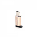 Remax Адаптер Remax RA-USB1 Feliz microUSB-USB Type-C Gold (6954851289807)