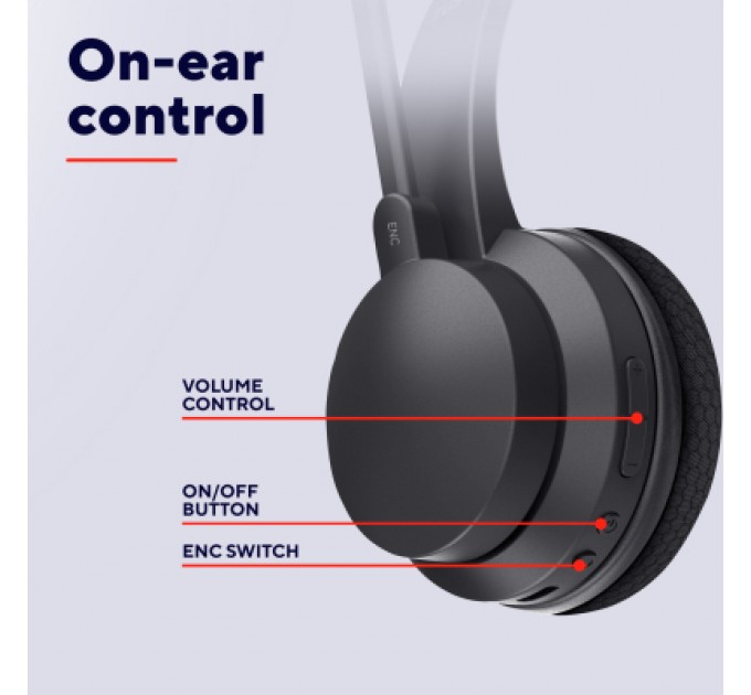 Trust Навушники Trust Ayda Wireless ENC Black (25463)