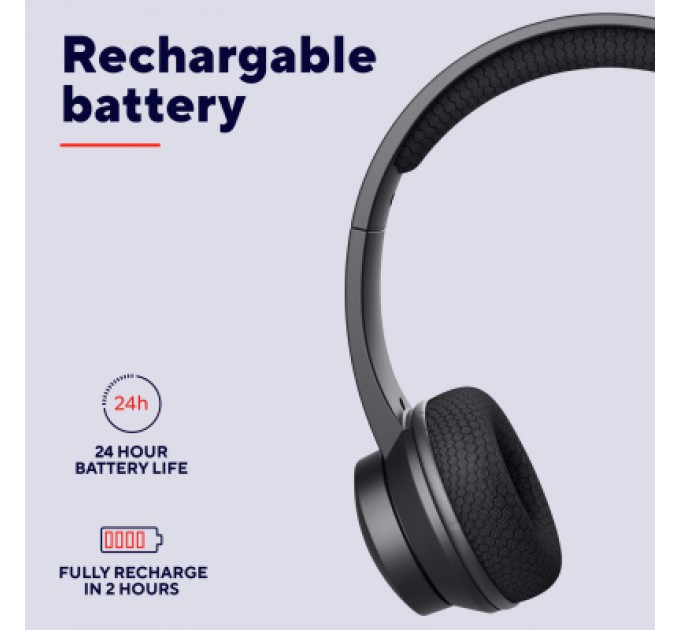 Trust Навушники Trust Ayda Wireless ENC Black (25463)