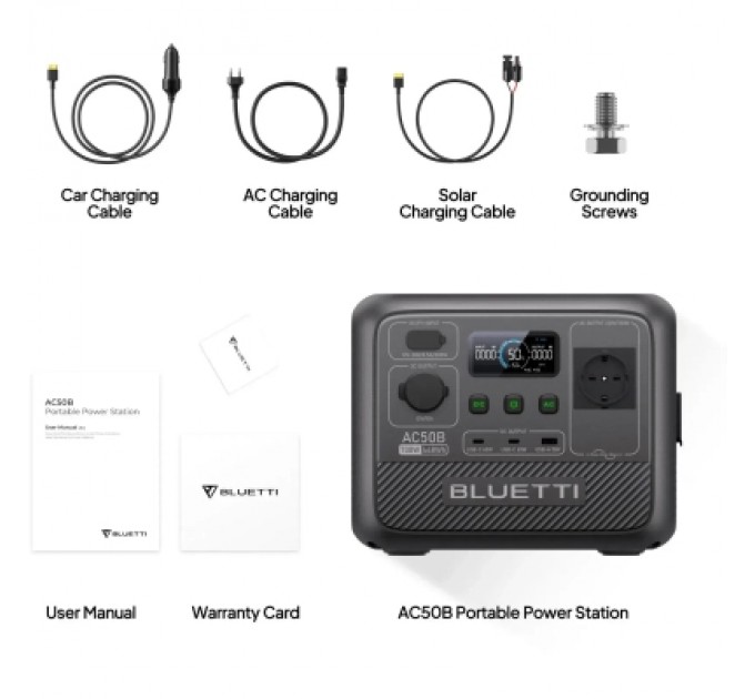 BLUETTI Зарядна станція BLUETTI AC50B 700W 448Wh (AC50B)