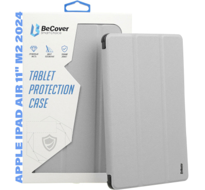 BeCover Чохол до планшета BeCover Soft Edge TPU Apple iPad Air 11" M2/M3 (2024/2025) Gray (711705)