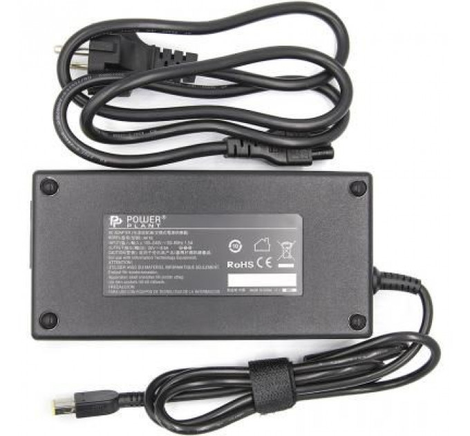 Блок живлення до ноутбуку PowerPlant IBM/LENOVO 220V, 20V 170W 8.5A (USB) (IB170HUSB)