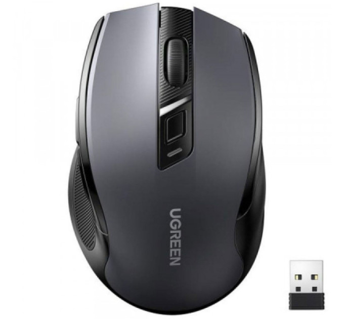 Ugreen Мишка Ugreen MU006 Ergonomic Wireless Gray/Black (15063)