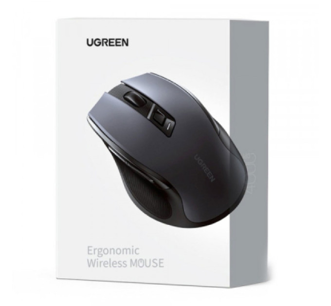Ugreen Мишка Ugreen MU006 Ergonomic Wireless Gray/Black (15063)