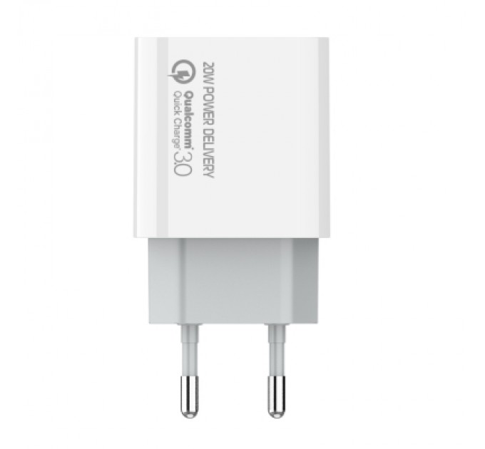 ColorWay Зарядний пристрій ColorWay Power Delivery Port USB Type-C (20W) V2 white (CW-CHS026PD-WT)