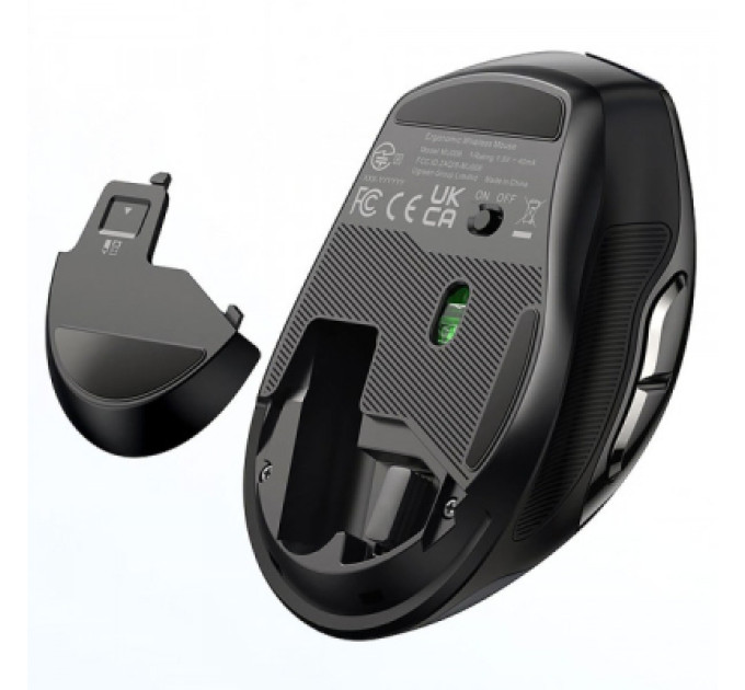 Ugreen Мишка Ugreen MU006 Ergonomic Wireless Gray/Black (15063)