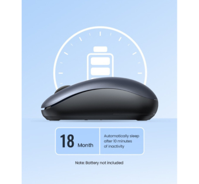 Ugreen Мишка Ugreen MU105 Wireless Light Blue (90671)