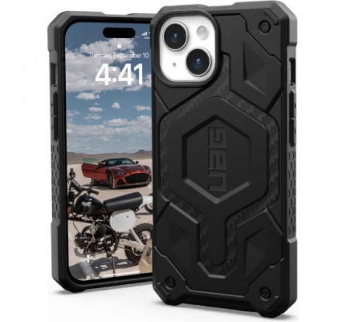 UAG Чохол до мобільного телефона UAG Apple iPhone 15 Monarch Pro Magsafe, Carbon Fiber (114219114242)