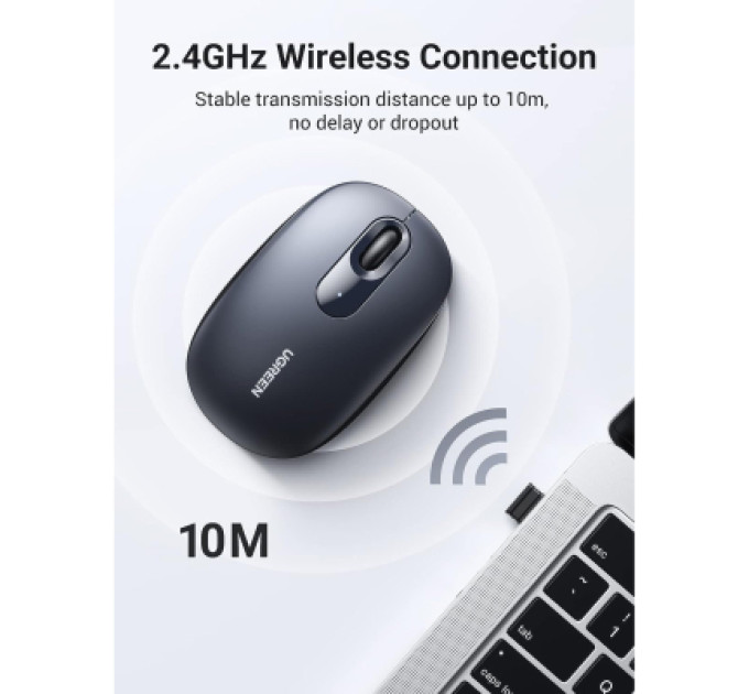 Ugreen Мишка Ugreen MU105 Wireless Light Blue (90671)