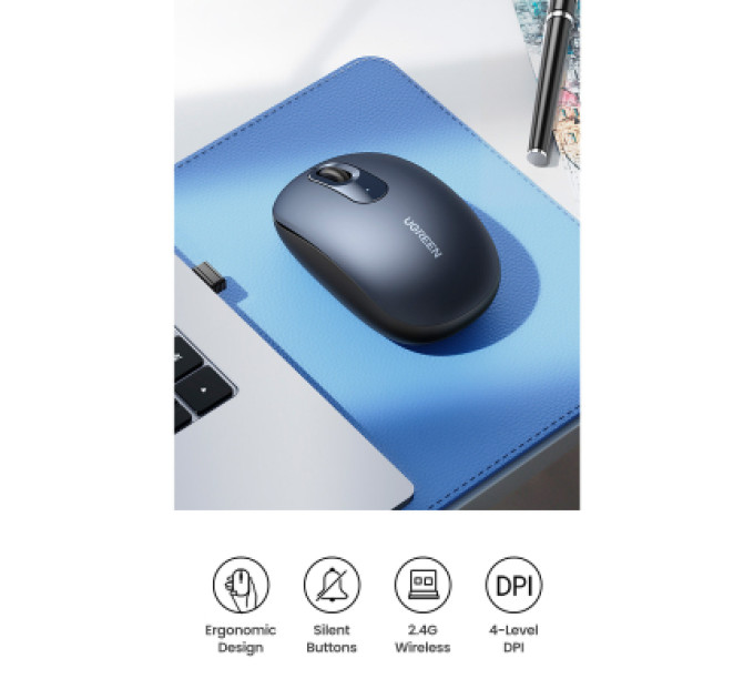 Ugreen Мишка Ugreen MU105 Wireless Blue (90550)