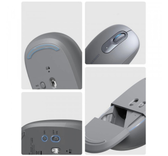 Ugreen Мишка Ugreen MU105 Wireless Gray (90669)
