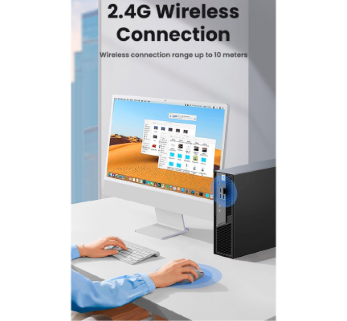 Ugreen Мишка Ugreen MU105 Wireless Gray (90669)