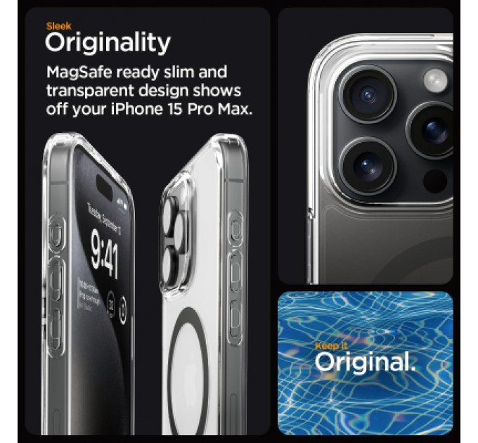 Spigen Чохол до мобільного телефона Spigen Apple iPhone 15 Pro Max Ultra Hybrid MagFit Graphite (ACS06577)