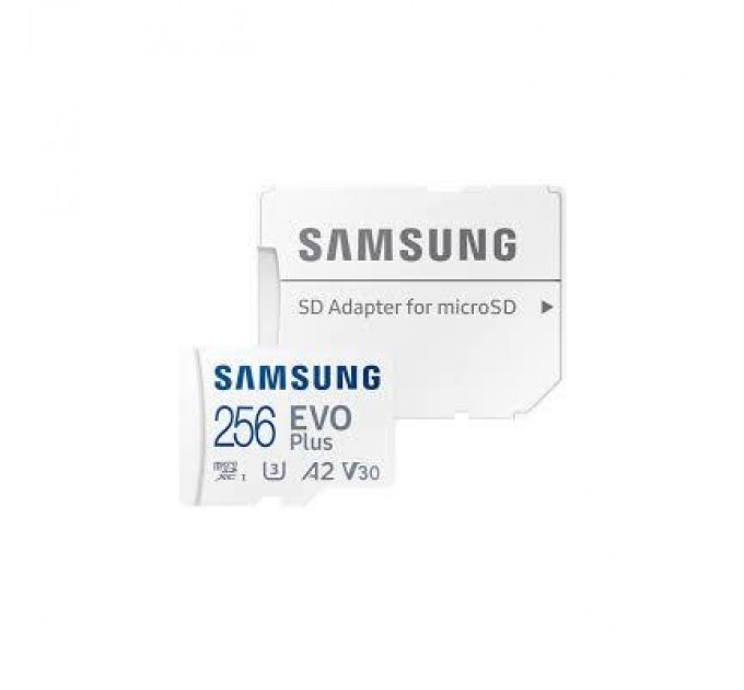 Samsung Карта пам'яті Samsung 256GB microSD class 10 UHS-I U3 V30 A2 EVO Plus (MB-MC256SA/EU)