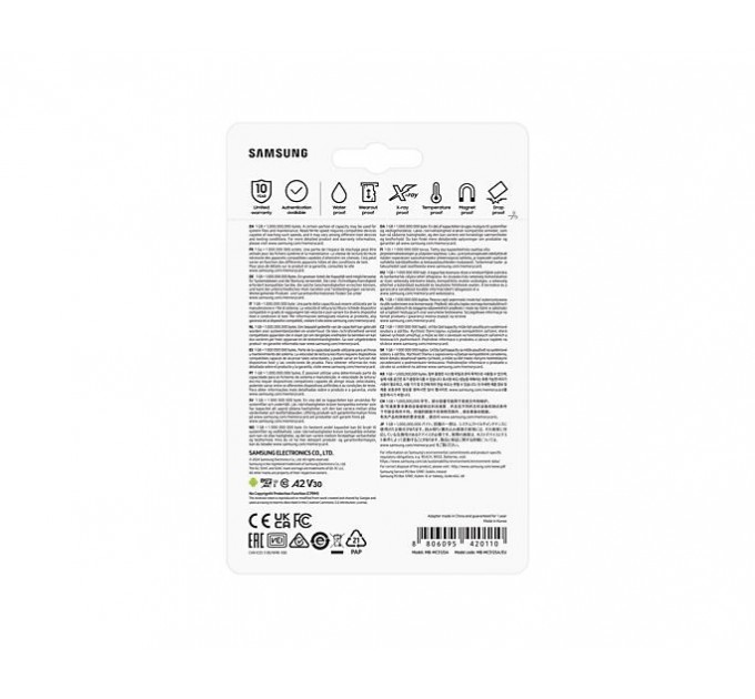 Samsung Карта пам’яті MICRO SDXC EVO+ 512GB V30 W/A MB-MC512SA/EU SAMSUNG