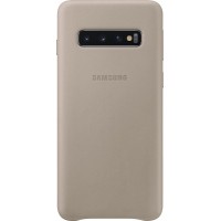 Чохол-накладка Samsung Leather Cover для Samsung Galaxy S10 SM-G973 Gray (EF-VG973LJEGRU)