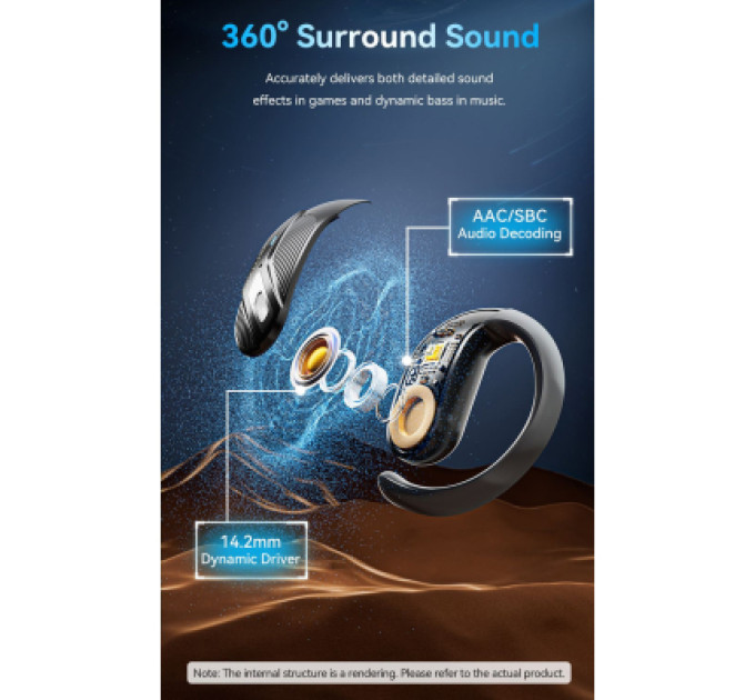 Vention Навушники Vention OpenBeat O12 Black (NBUB0)