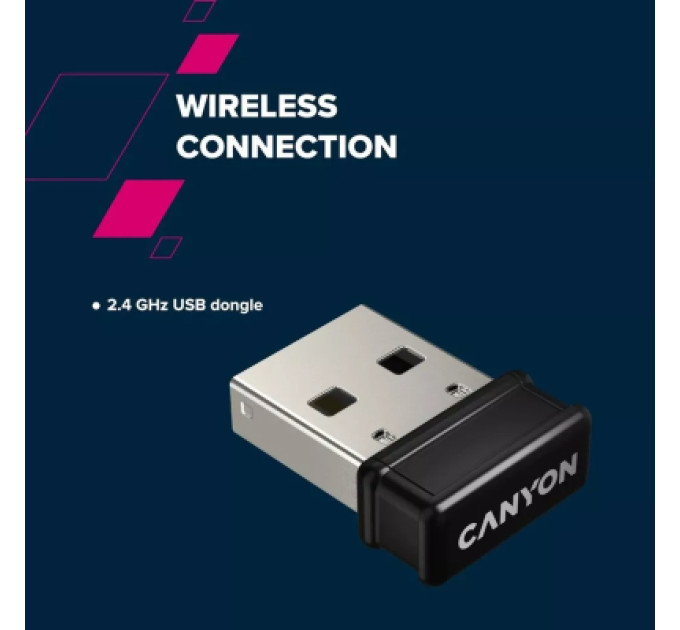 Canyon Клавіатура Canyon HKB-W03 Wireless UA Beige (CNS-HKBW03BG)