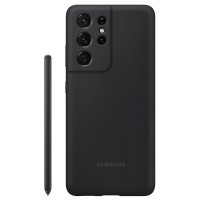 Чохол-накладка Samsung Silicone Cover для Samsung Galaxy S21 Ultra SM-G998 Black (EF-PG99PTBEGRU)+S Pen