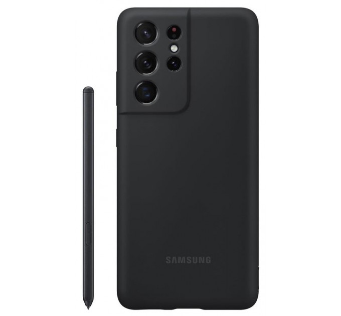 Samsung Чохол-накладка Samsung Silicone Cover для Samsung Galaxy S21 Ultra SM-G998 Black (EF-PG99PTBEGRU)+S Pen