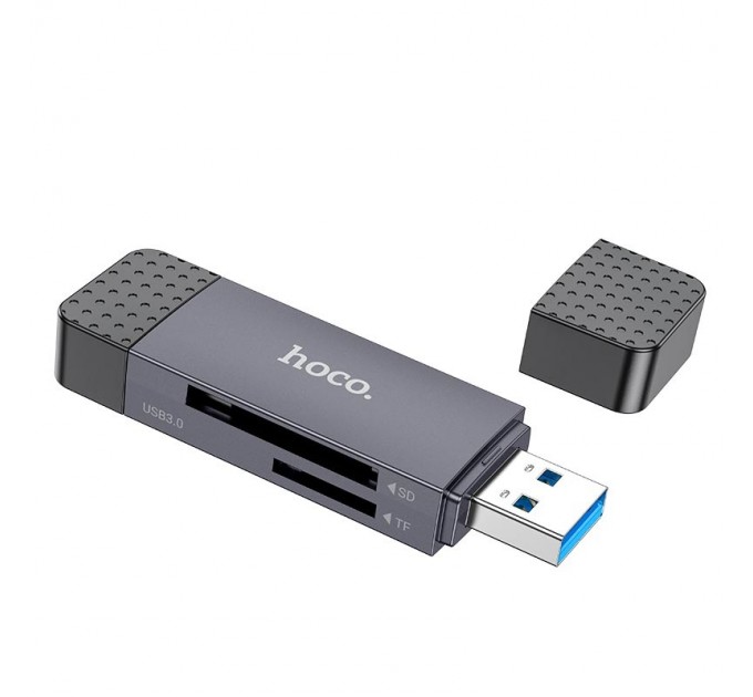 HOCO Кардрідер Hoco HB45 Spirit 2-in-1 USB-USB Type-C 3.0 Black (6942007620529)