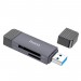 HOCO Кардрідер Hoco HB45 Spirit 2-in-1 USB-USB Type-C 3.0 Black (6942007620529)