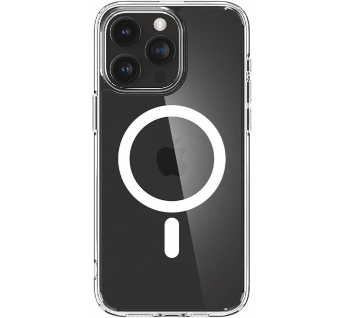 Spigen Чохол-накладка Spigen Crystal Hybrid with MagFit для Apple iPhone 15 Pro Max Clear (ACS06450)