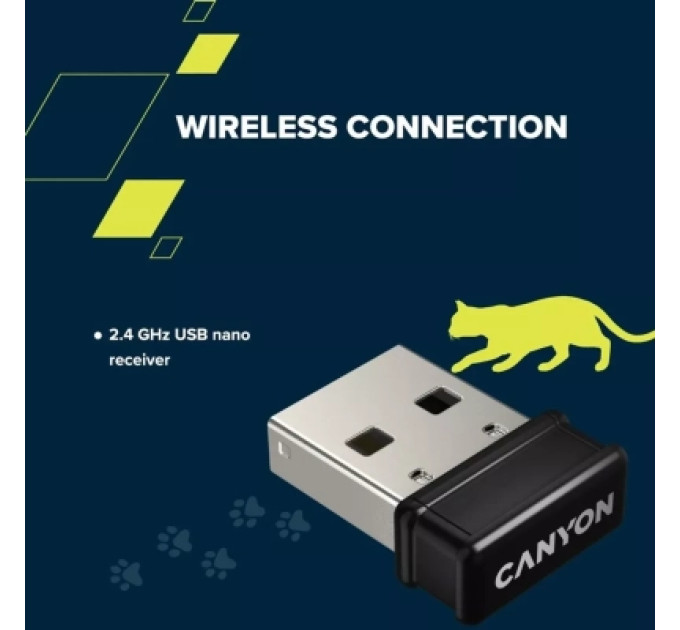 Canyon Комплект Canyon HSET-W6 Kitty Edition Wireless UA Pink (CNS-HSETW6PK)