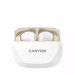 Canyon Навушники Canyon Hexagon 7 TWS ANC+ENC Wireless Charge White/Beige (CNS-TWS7WB)