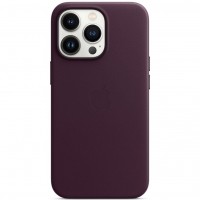 Чохол-накладка Apple Leather Case with MagSafe для Apple iPhone 13 Pro Dark Cherry (MM1A3)