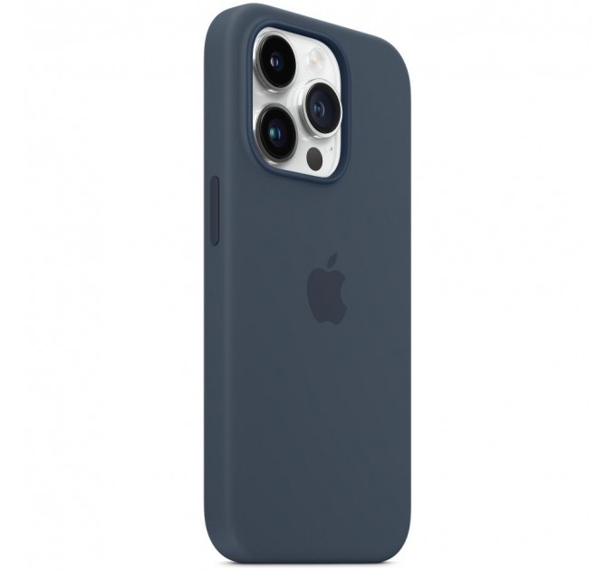 Apple Чохол-накладка Apple Silicone Case with MagSafe для Apple iPhone 14 Pro Storm Blue (MPTF3)