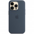 Apple Чохол-накладка Apple Silicone Case with MagSafe для Apple iPhone 14 Pro Storm Blue (MPTF3)