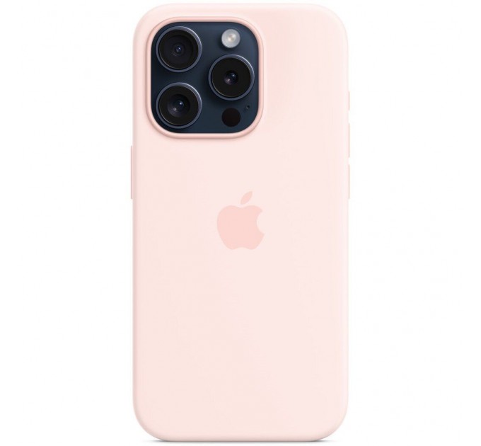 Apple Чохол-накладка Apple Silicone Case with MagSafe для Apple iPhone 15 Pro Light Pink (MT1F3)