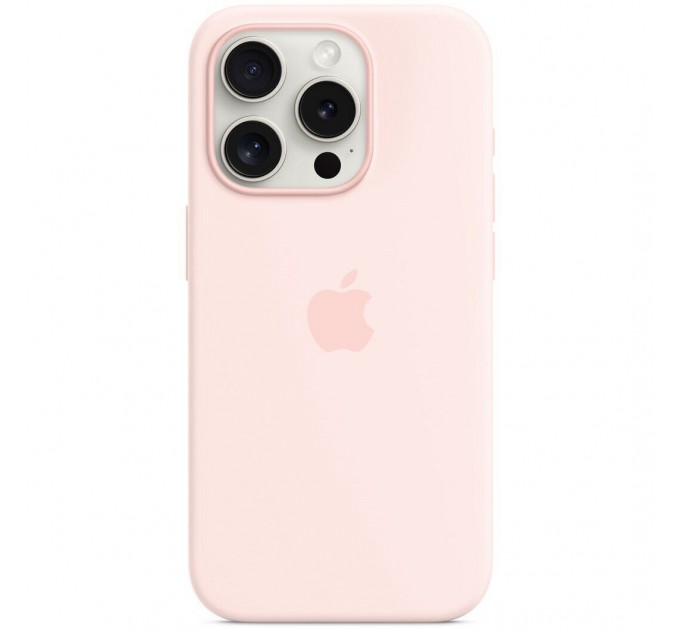 Apple Чохол-накладка Apple Silicone Case with MagSafe для Apple iPhone 15 Pro Light Pink (MT1F3)