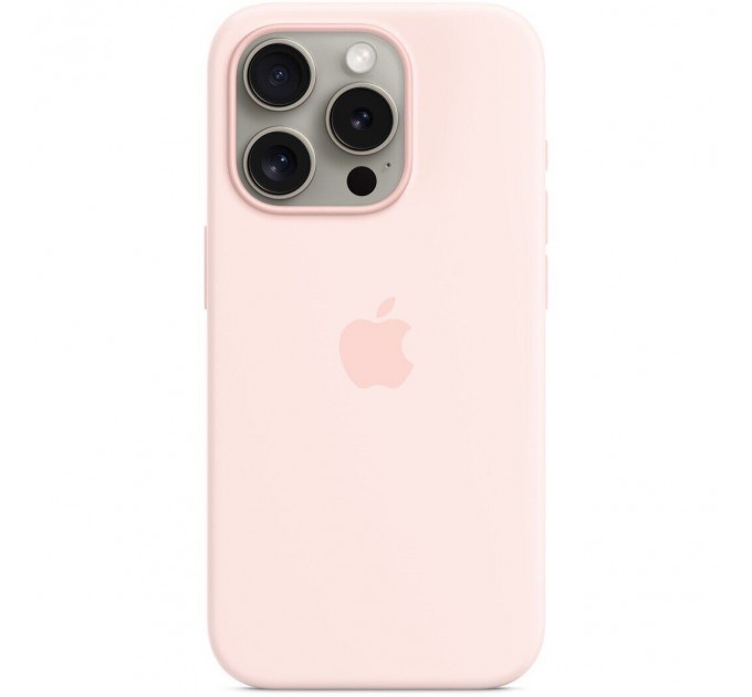Apple Чохол-накладка Apple Silicone Case with MagSafe для Apple iPhone 15 Pro Light Pink (MT1F3)