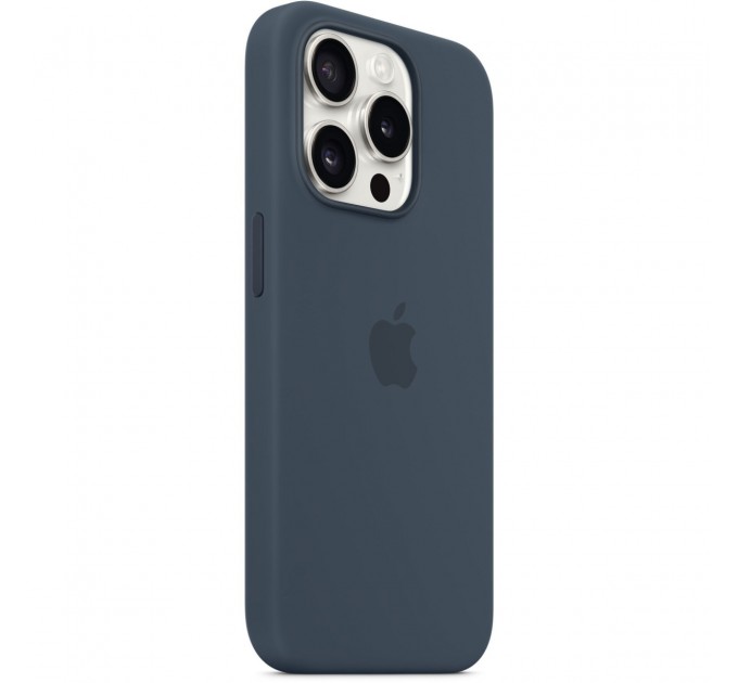 Apple Чохол-накладка Apple Silicone Case with MagSafe для Apple iPhone 15 Pro Storm Blue (MT1D3)