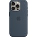 Apple Чохол-накладка Apple Silicone Case with MagSafe для Apple iPhone 15 Pro Storm Blue (MT1D3)