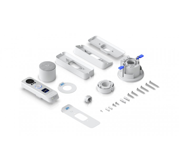 Ubiquiti Комплект Ubiquiti UniFi Protect G4 Doorbell Professional PoE Kit-White (UVC-G4 Doorbell Pro PoE Kit-White) (домофон + дзвінок)