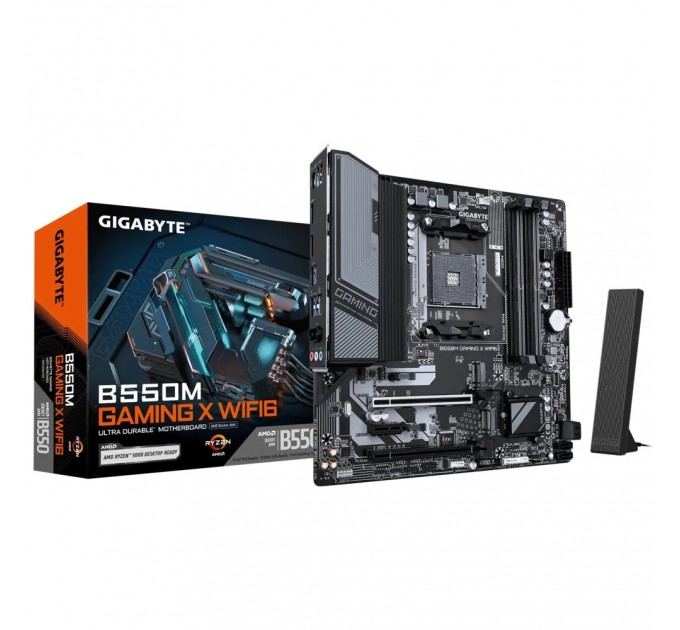 GIGABYTE Материнська плата Gigabyte B550M Gaming X WiFi6 Socket AM4