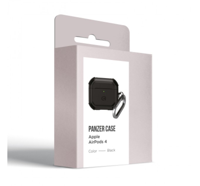 Armorstandart Чохол для навушників Armorstandart Panzer для Apple Airpods 4 Black (ARM82552)