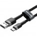Baseus Дата кабель USB 3.1 AM to USB-C 1.0m 3A grey-black Baseus (CATKLF-BG1)