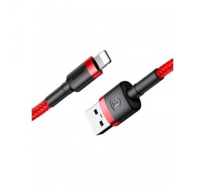 Baseus Дата кабель USB 2.0 AM to Lightning 1.0m Cafule 2.4A red+red Baseus (CALKLF-B09)
