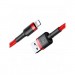 Baseus Дата кабель USB 2.0 AM to Lightning 1.0m Cafule 2.4A red+red Baseus (CALKLF-B09)
