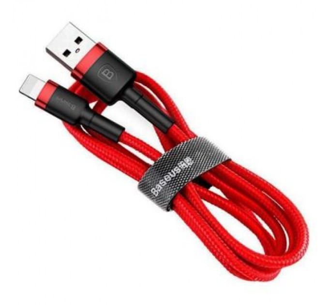 Baseus Дата кабель USB 2.0 AM to Lightning 1.0m Cafule 2.4A red+red Baseus (CALKLF-B09)