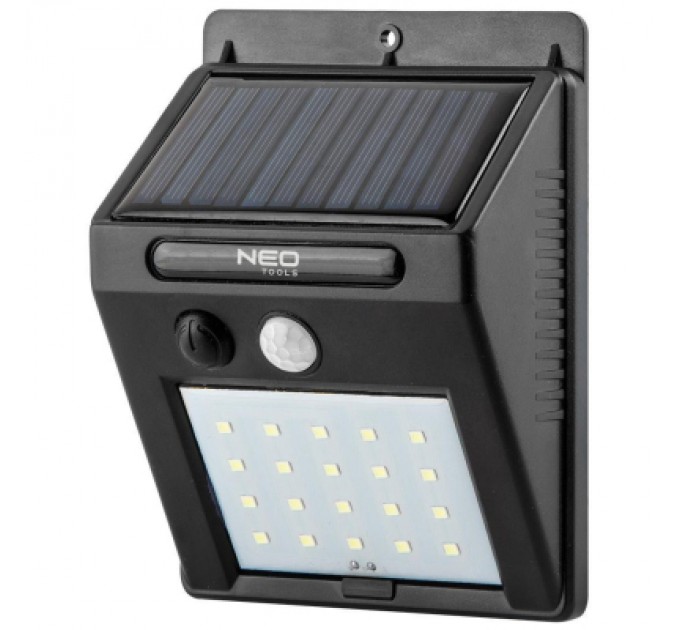 Neo Tools Прожектор Neo Tools 250 люмен, 1200 мАг, 3.7 Li-Ion, SMD LED, датчик руху та сутінків, IP44 (99-055)